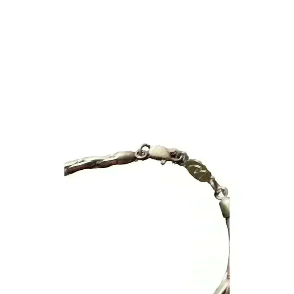 Liz Claiborne Signed Silver TonedMetal Snake Chain Bracelet - Picture 2 of 3